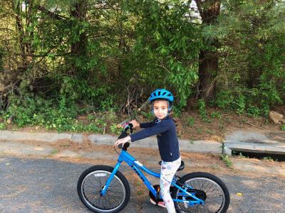 CRES students on Bike to School Day